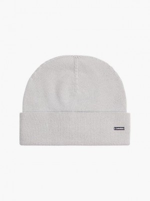 Grey Calvin Klein Cashmere Blend Women Beanie | GDIF-69035