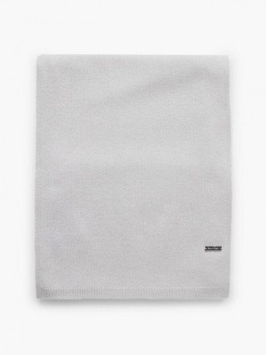 Grey Calvin Klein Cashmere Blend Women Scarf | FAGU-34086