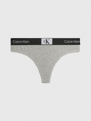 Grey Calvin Klein Ck96 Women Thong | GBHE-16593