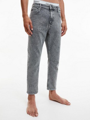 Grey Calvin Klein Dad Men Jeans | ZMSC-17806