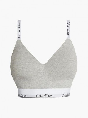 Grey Calvin Klein Full Cup - Modern Cotton Women Bra | RXYS-59284