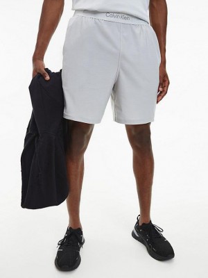 Grey Calvin Klein Gym Men Shorts | GMYJ-84062