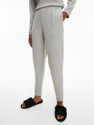 Grey Calvin Klein Lounge Women Joggers | WGAZ-36017