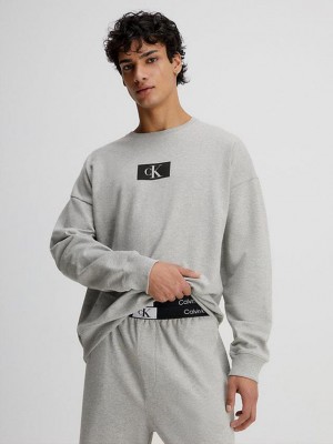 Grey Calvin Klein Lounge - Ck96 Men Sweatshirt | JPZO-42765
