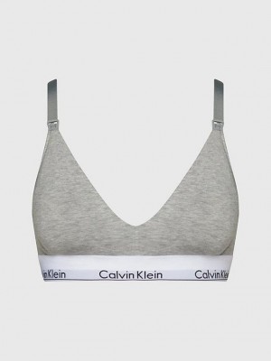 Grey Calvin Klein Maternity - Modern Cotton Women Bra | YGHN-03189