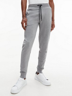 Grey Calvin Klein Organic Cotton Men Joggers | DMRT-97613
