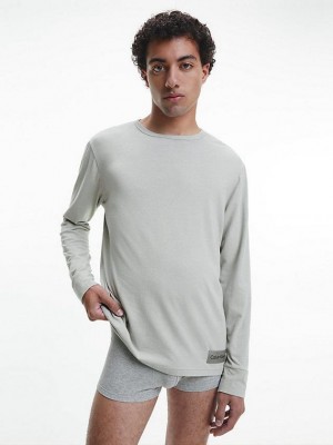 Grey Calvin Klein Pyjama Men Top | BZVX-61028
