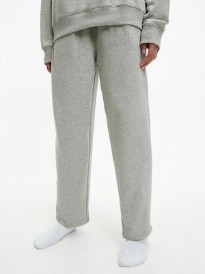 Grey Calvin Klein Pyjama - Embossed Icon Women Pants | GSTY-49073