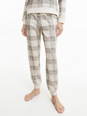 Grey Calvin Klein Pyjama - Modern Cotton Women Pants | EOQJ-30561
