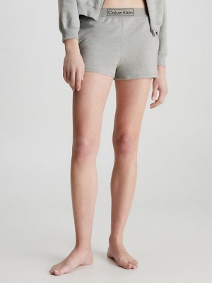 Grey Calvin Klein Pyjama - Reimagined Heritage Women Shorts | HPOR-04562