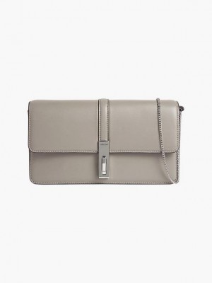 Grey Calvin Klein Recycled Clutch Women Bags | HIWL-54962