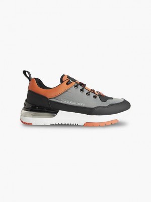 Grey Calvin Klein Recycled Men Sneakers | BDSY-87143