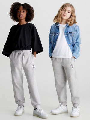 Grey Calvin Klein Relaxed Boys's Joggers | SUYF-50274