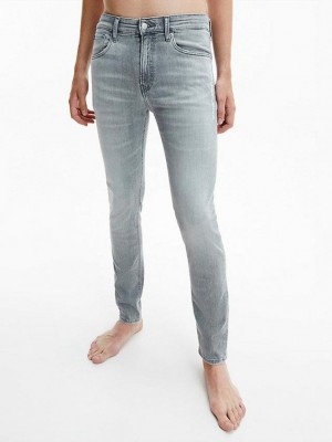 Grey Calvin Klein Skinny Men Jeans | WIMY-43186
