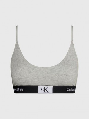 Grey Calvin Klein String - Ck96 Women Bra | APIX-86214