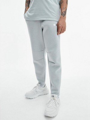 Grey Calvin Klein Tapered Men Joggers | XKYC-06193