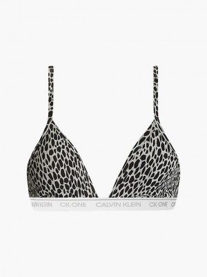 Grey Calvin Klein Triangle - CK One Women Bra | FESW-80653