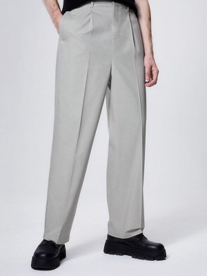 Grey Calvin Klein Unisex Cotton Twill Women Pants | XDRQ-21846