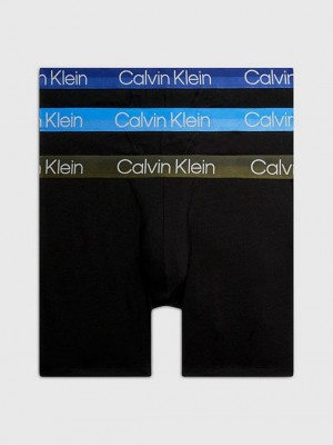 Navy Calvin Klein 3 Pack Boxer - Modern Structure Men Briefs | KOHT-15892