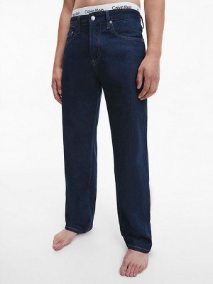 Navy Calvin Klein 90's Straight Men Jeans | KEAT-84927