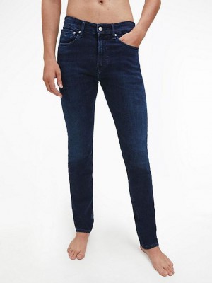 Navy Calvin Klein Skinny Men Jeans | FXQK-51624