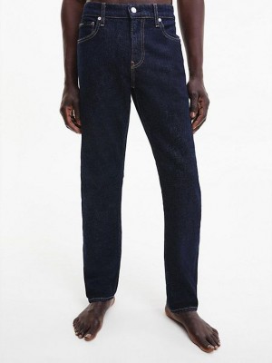 Navy Calvin Klein Slim Men Jeans | SKRB-52043
