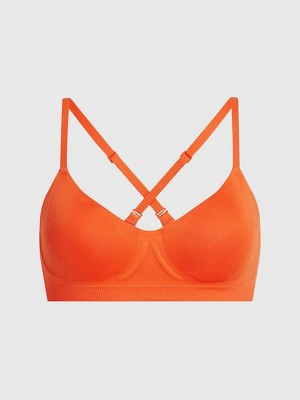 Orange Calvin Klein Bonded Flex Women Bra | OVBK-92854