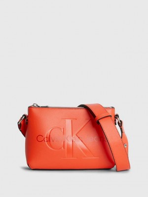 Orange Calvin Klein Crossbody Women Bags | EDMR-34097