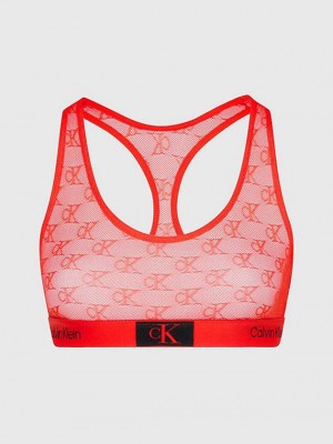 Orange Calvin Klein Lace - Ck96 Women Bra | RWEO-10876