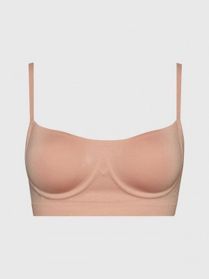 Pink Calvin Klein Balconette - Bonded Flex Women Bra | YZDN-25084