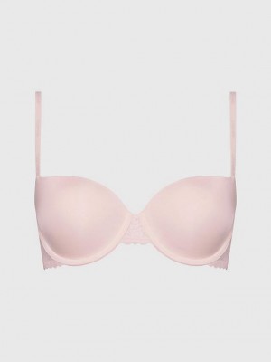 Pink Calvin Klein Balconette - Flirty Women Bra | XWIK-91683