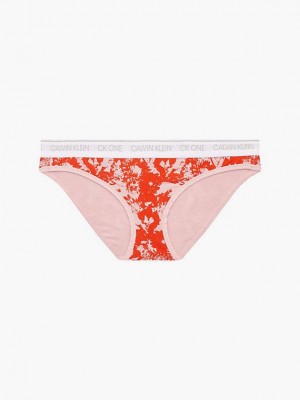 Pink Calvin Klein Bikini - CK One Women Briefs | PIOZ-96524