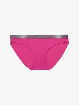 Pink Calvin Klein Bikini - Radiant Cotton Women Briefs | NQYE-05187