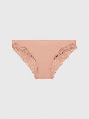 Pink Calvin Klein Bikini - Ultra Soft Lace Women Briefs | WGSO-10547