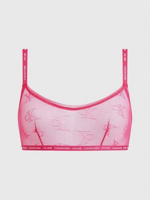Pink Calvin Klein CK One Women Bra | ZNTB-23160