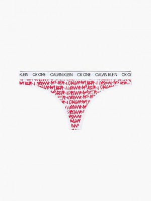 Pink Calvin Klein CK One Women Thong | CHFO-82590