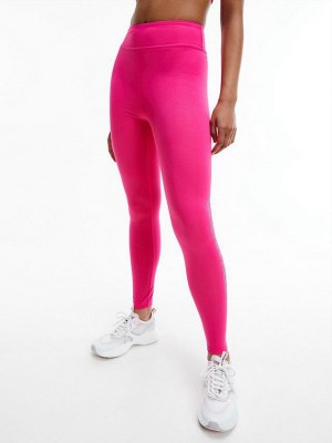 Pink Calvin Klein Gym Women Leggings | HEJG-71398