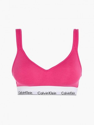 Pink Calvin Klein Lift - Modern Cotton Women Bra | KSFP-23694