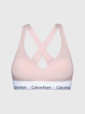 Pink Calvin Klein Lift - Modern Cotton Women Bra | EDTI-36791