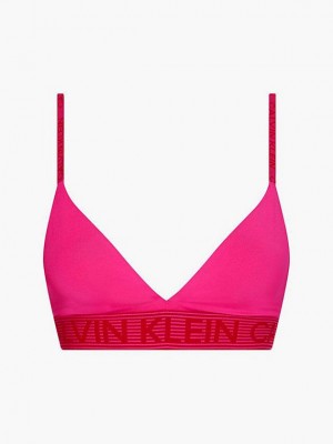 Pink Calvin Klein Low Impact Sports Women Bra | POGR-37018