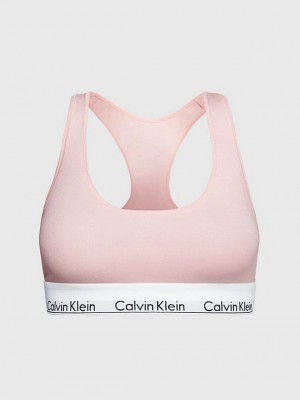 Pink Calvin Klein Modern Cotton Women Bra | SKED-13952