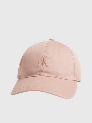 Pink Calvin Klein Organic Cotton Women Cap | ZPVE-84172