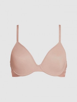 Pink Calvin Klein T-Shirt - CK One Women Bra | ZBAL-06279