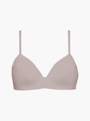 Pink Calvin Klein T-Shirt - Calvin Klein Form Women Bra | OMYH-02736