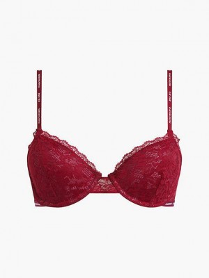 Red Calvin Klein Balconette - CK One Women Bra | PJYE-32187