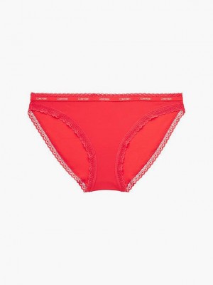Red Calvin Klein Bikini - Bottoms Up Women Briefs | PDMO-19870