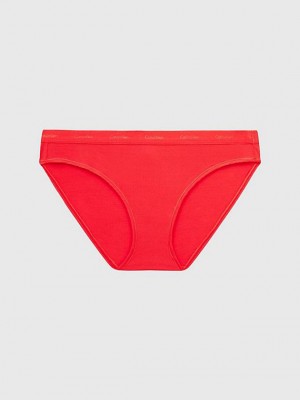 Red Calvin Klein Bikini - Form To Body Women Briefs | RUVZ-78924