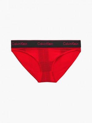 Red Calvin Klein Bikini - Modern Cotton Women Briefs | DHEV-48290