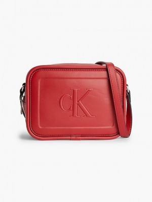 Red Calvin Klein Crossbody Women Bags | SBEI-53461