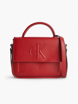 Red Calvin Klein Crossbody Women Bags | YXGB-89153